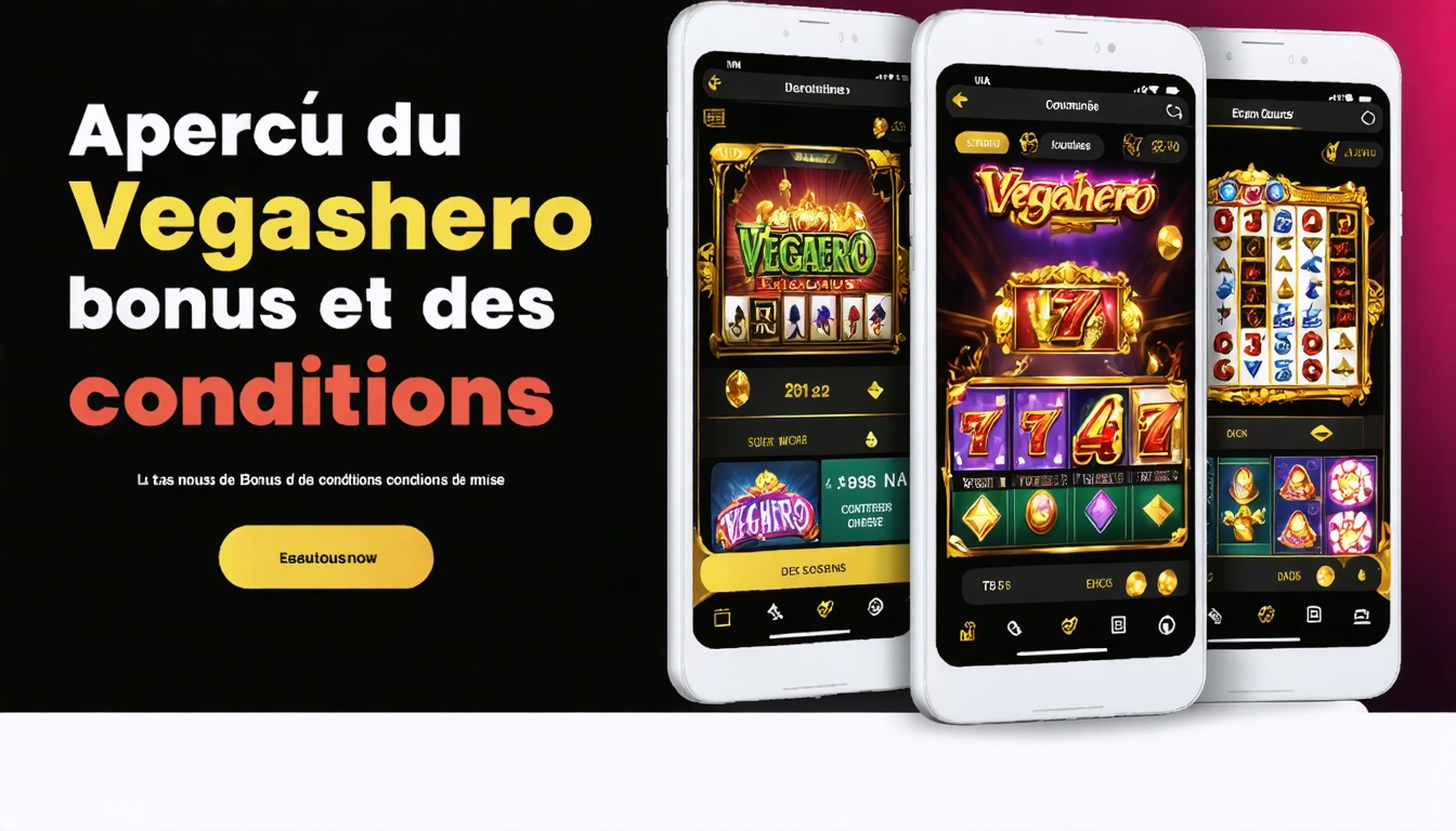 Aperçu du Vegashero bonus et des conditions de mise